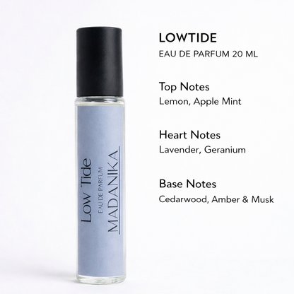 Low Tide — Calm, effortless, just like the sea after | Fresh citrus, lavender & warm woods